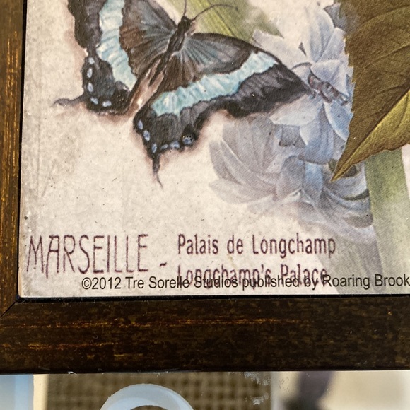 Mirror framed with Floral Picture in Middle Paris - Picture 4 of 9